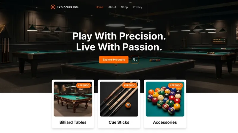 Explorers Inc. website
